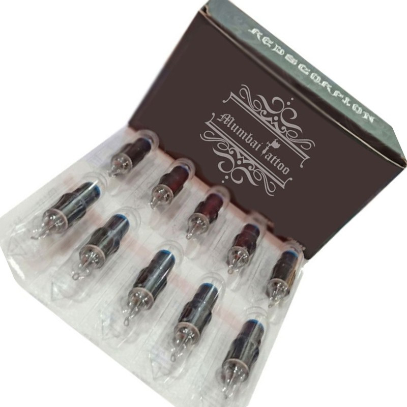 Mumbai Tattoo REDSSCORPION 1RL PK OF 10PCS Disposable Stack Liner Tattoo Needles(Pack of 10)