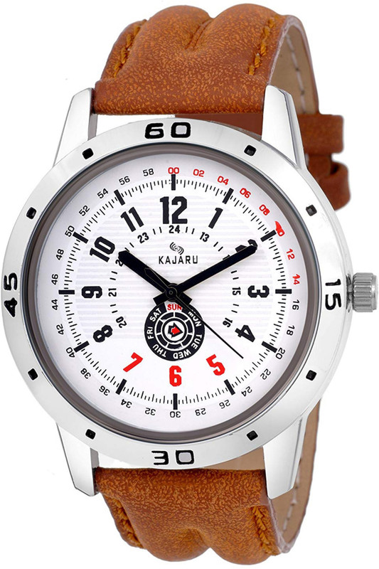 Buy KAJARU Men 421 Brown Non Swiss Made Regular Quartz Watch For Boys Analog Watch For Men Online at desertcartZimbabwe