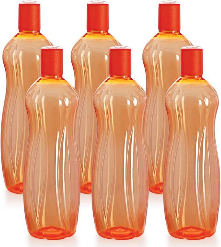 jumpy style BT2002 1000 ml Bottle(Pack of 6, Orange)