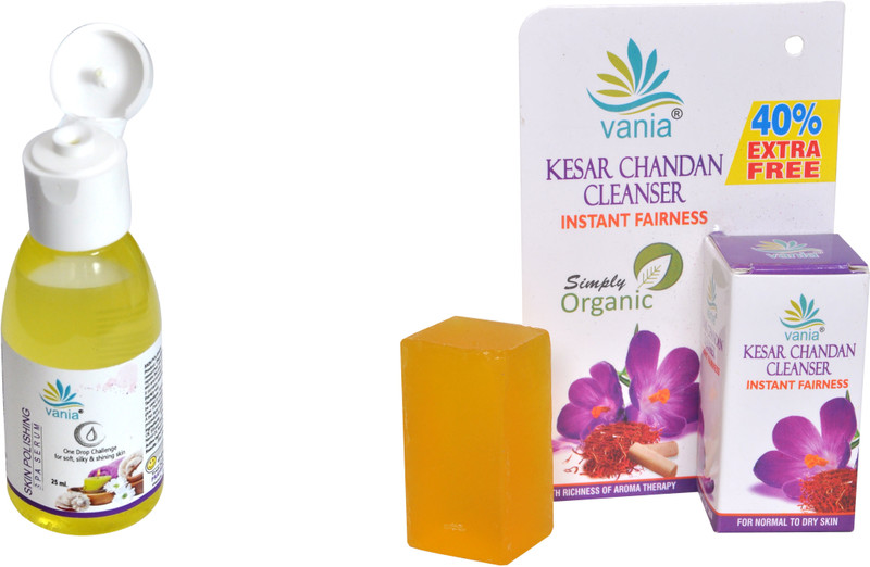 vania Skin Polishing SPA Serum 25 Ml & Kesar Chandan Cleanser 35 Gm(2 Items in the set)