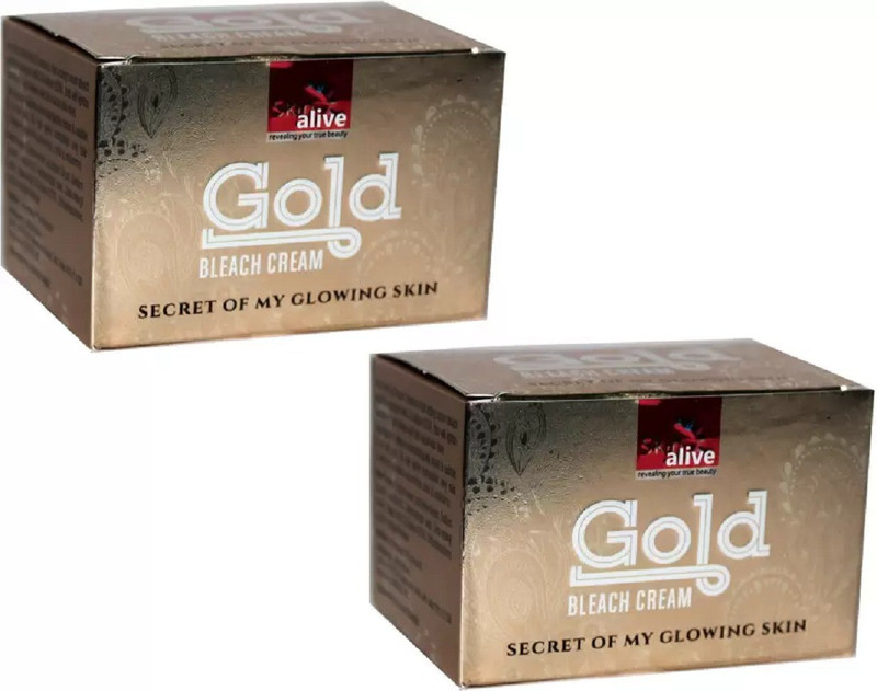 skin alive GOLD Bleach for Whitening Face(150 ml)