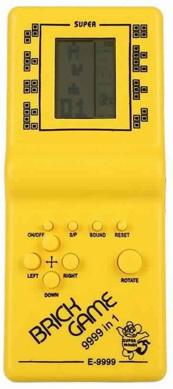 Allmusic Traditional Brick video game with brick games 9999 in 1 for children/adults best for increasing hand-eye /mind concentration brain & iq level with All in One Total Brick Games(Random Color Selected)