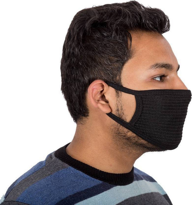 kiros Half Nose Mask (Black Pack Of 1) Mask and Respirator