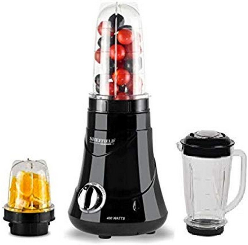 Sheffield Classic Wonder SH-1031 400 Mixer Grinder(Black, 3 Jars)