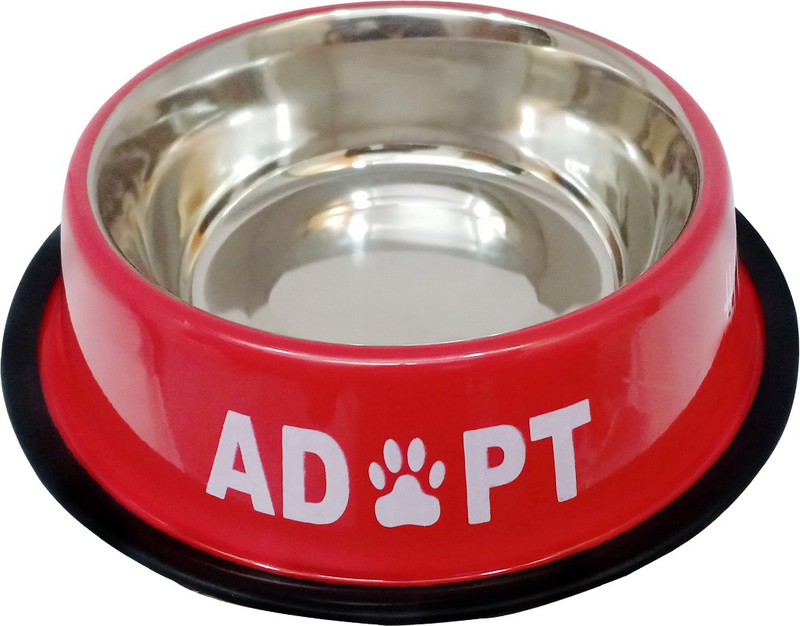 cutepuppy CP77 ROUND Stainless Steel Pet Bowl(900 ml Red)