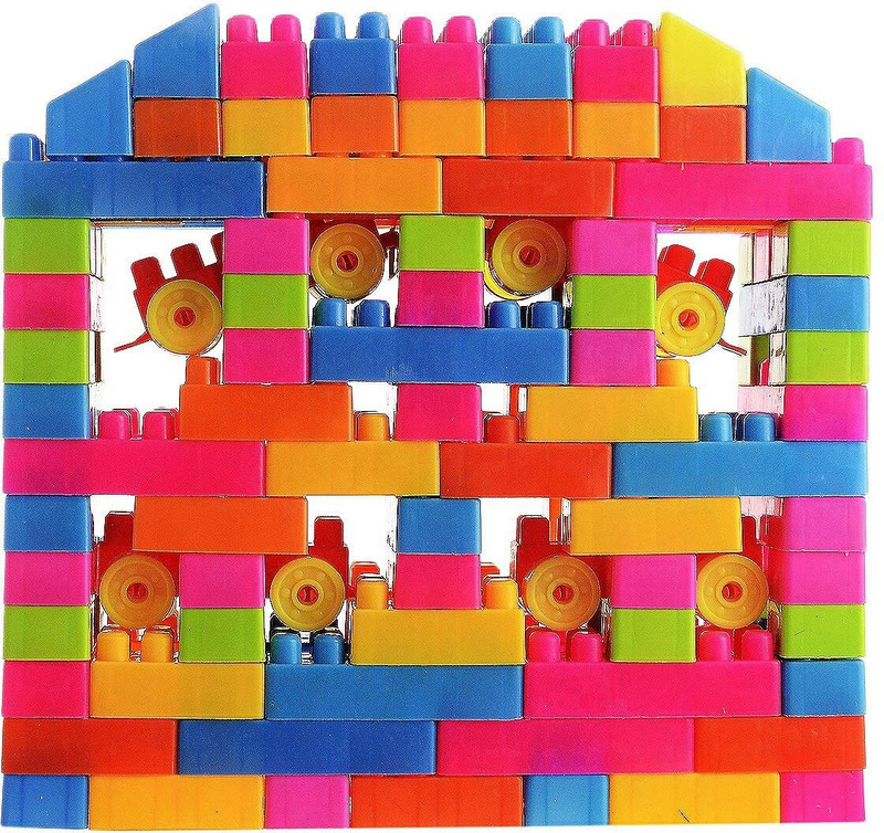 allmusic Building Blocks, 100PCS Blocks Interlocking Connection, Child Building Toy Set(100 Pieces)
