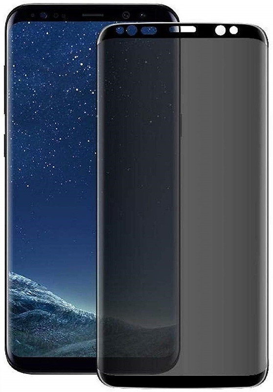 shrino Edge To Edge Tempered Glass for Shrino™ Galaxy S9 Plus Privacy Screen Protector, S9 Plus Premium [3D Curved][Case Friendly][Anti-Scratch] 9H Hardness Tempered Glass Film Screen Protector for Samsung Galaxy S9 Plus (Black)(Pack of 1)