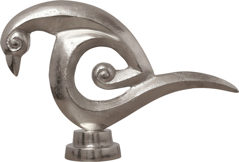 unique kraft Unique Kraft Gorgeous Aluminum Round Neck Bird showpiece for Home Decoration in Silver color Decorative Showpiece  -  24.1 cm(Aluminium)