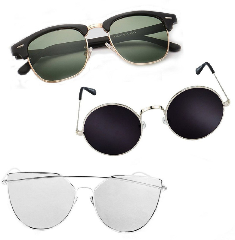 shadz Clubmaster, Round, Butterfly Sunglasses(For Boys & Girls)