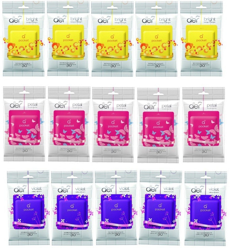 aer poket lemon/petal/violet Gel (Pack of 15)(150 ml)