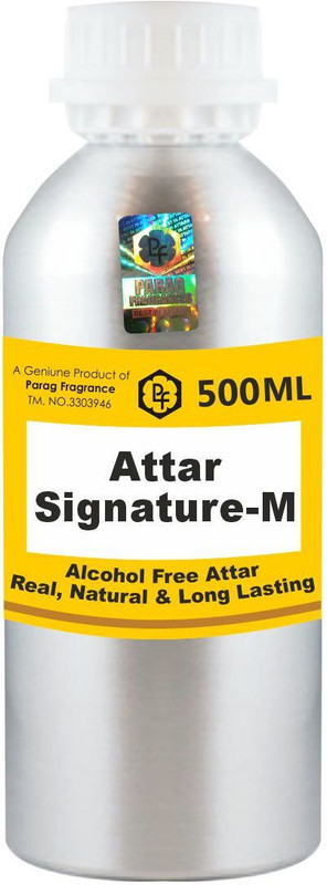 Parag Fragrances Signature-M Attar 500ml (Long Lasting Attar For Men) Wholesale Pack Floral Attar(Floral)
