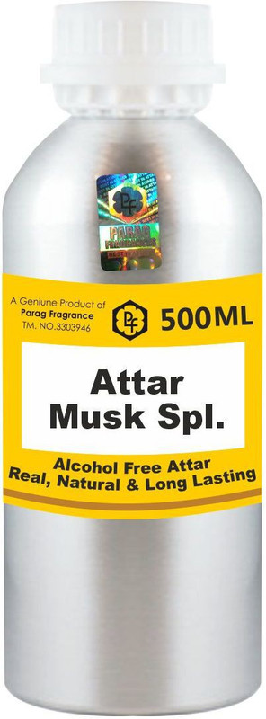 Parag Fragrances Musk Spl. Attar 500ml (Long Lasting Attar For Men) Wholesale Pack Floral Attar(Musk)