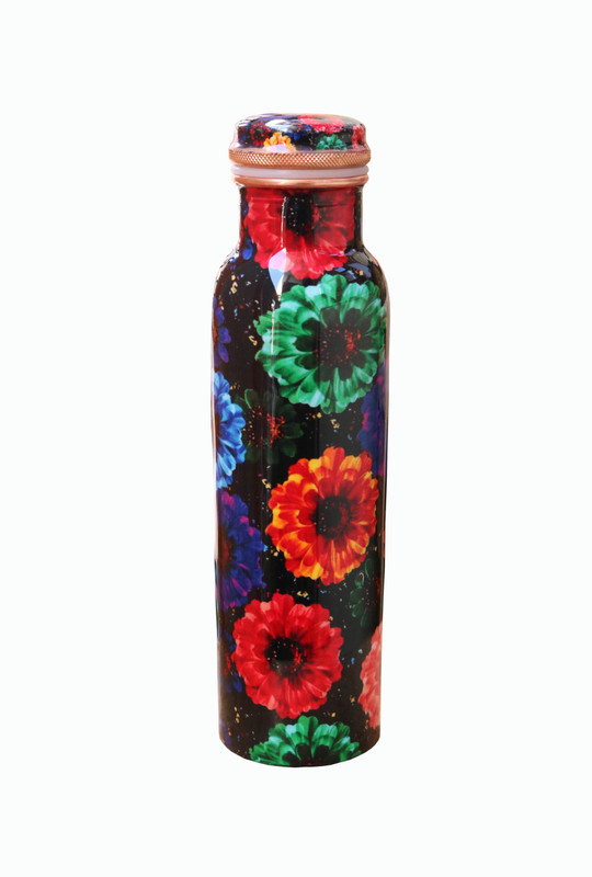 livsstil Seamless Copper Water Bottle 1000 ml, Ayurveda health benefits 1000 ml Bottle(Pack of 1, Multicolor)