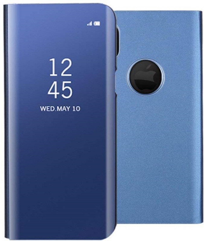dthedollar Flip Cover for Apple iPhone XR(Blue, Cases with Holder)