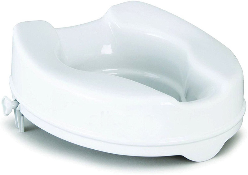 medirich COMMODE RAISER 6 INCH Commode Chair(White)