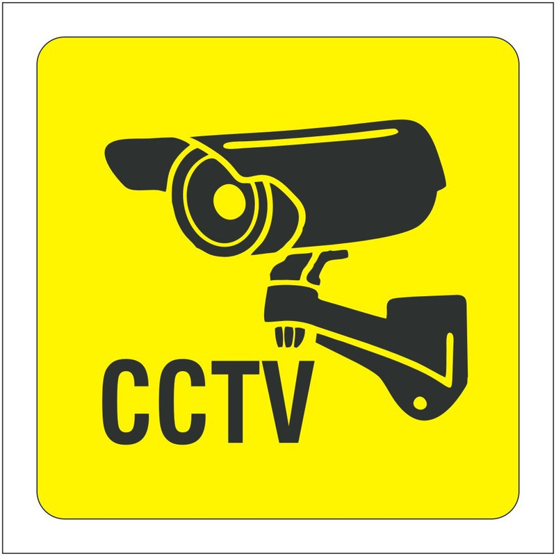 Buy signEver CCTV Video Surveillance Sign Sticker For Security