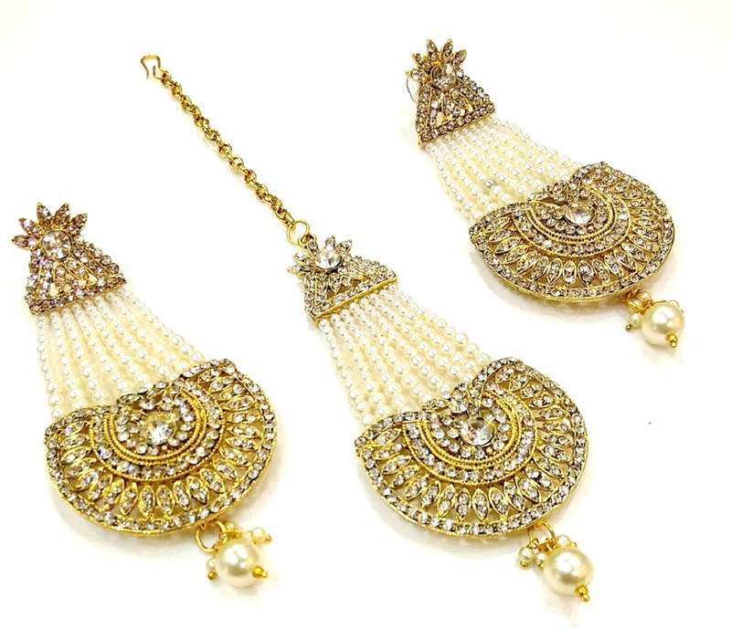 Harita Metal Jewel Set White Gold Buy Online In Montenegro At Montenegro Desertcart Com Productid 144093895