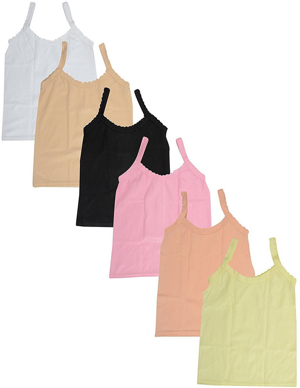 fasla Camisole For Girls(Multicolor, Pack of 6)