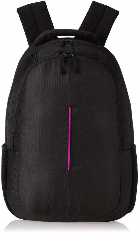 legit 17 inch Laptop Backpack(Black, Pink)