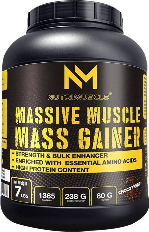 nutrimuscle Massive Weight Gainers/Mass Gainers(3.18 kg, Choco Treat)