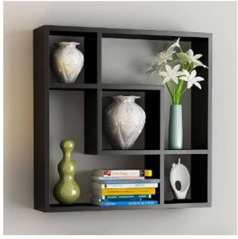 wall bracket wall king Wooden Wall Shelf(Number of Shelves - 5, Brown)