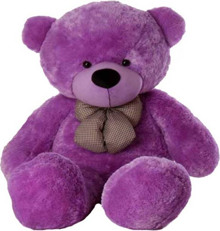 emutz Soft Teddy Bear - 4 Feet Very Soft Toys Color Purple  - 1 inch(Purple)
