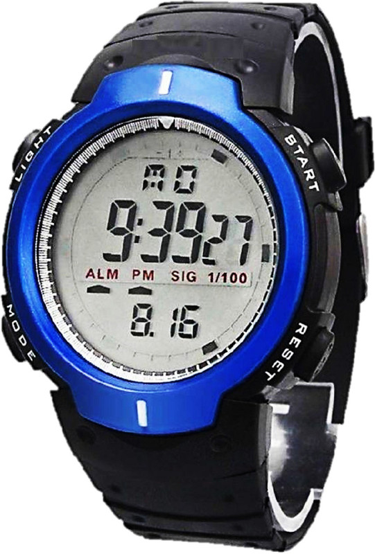 zintaas ultimate blue digital black strap watch fast selling track designer new party wear _birthday gift _special offer only limited time period Digital Watch  - For Boys