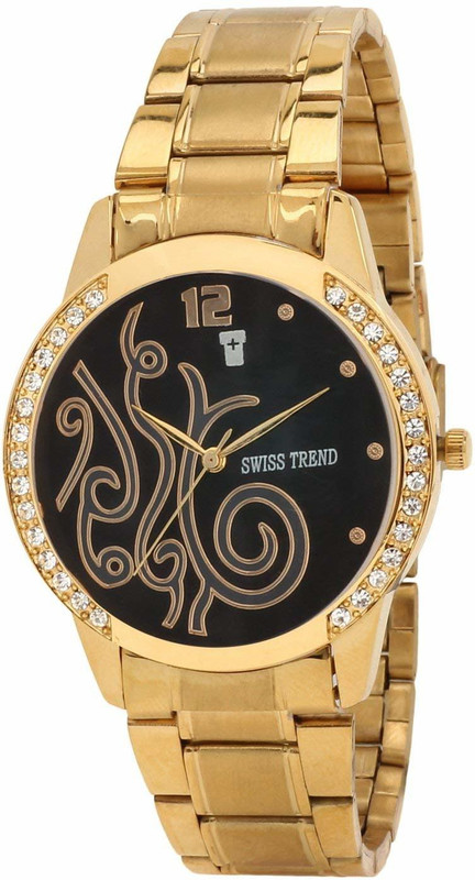 Swiss Trend Artshai1690 golden Analog Watch - For Women