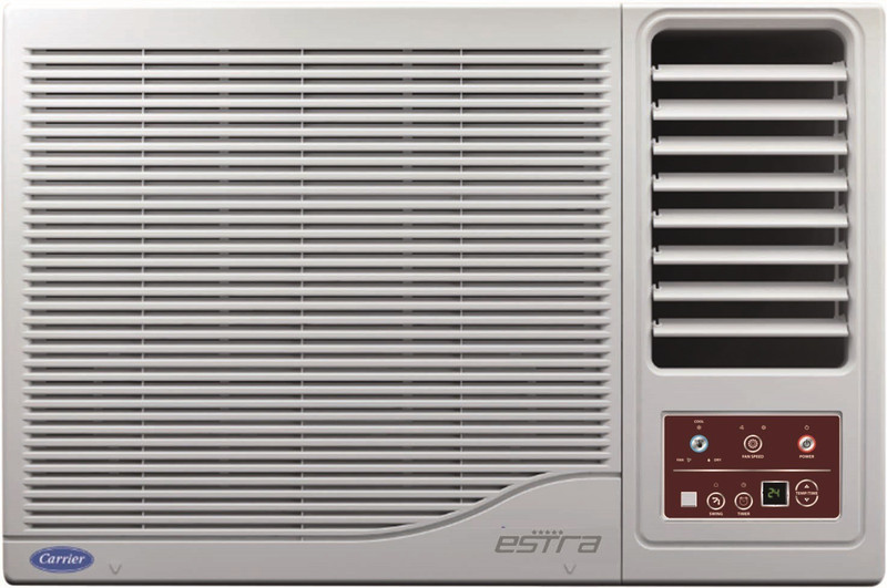 Carrier 1 Ton 3 Star Window AC - White(12K ESTRA (3 STAR) WRAC AC R22, Copper Condenser)