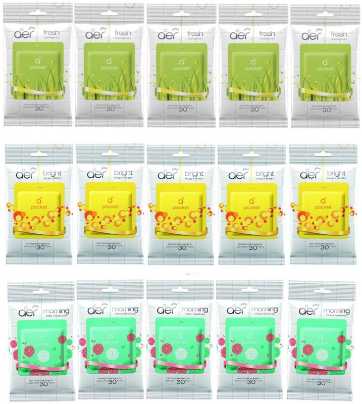 aer poket fresh/lemon/morning Gel (Pack of 15)(150 ml)