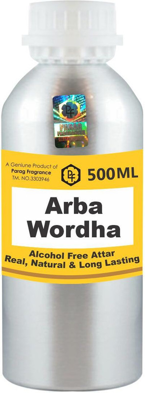 Parag Fragrances Arba Wordha Attar 500ml (Long Lasting Attar For Men) Wholesale Pack Floral Attar(Rose)