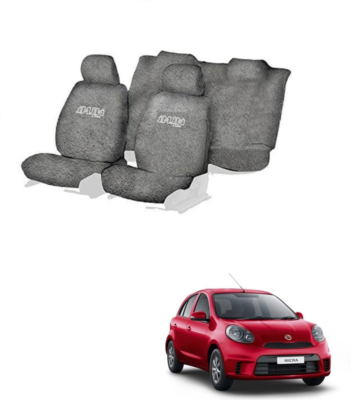 JMJW & SONS Cotton Car Seat Cover For Nissan Micra(4 Seater)