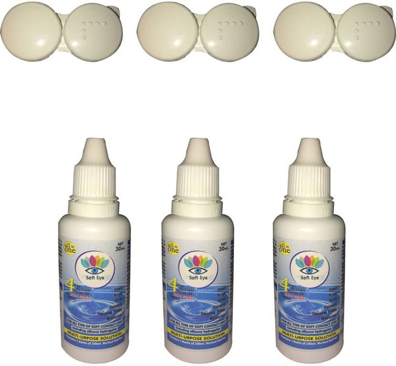 Soft Eye 3 solution 70 ml and 3 case solution(70)