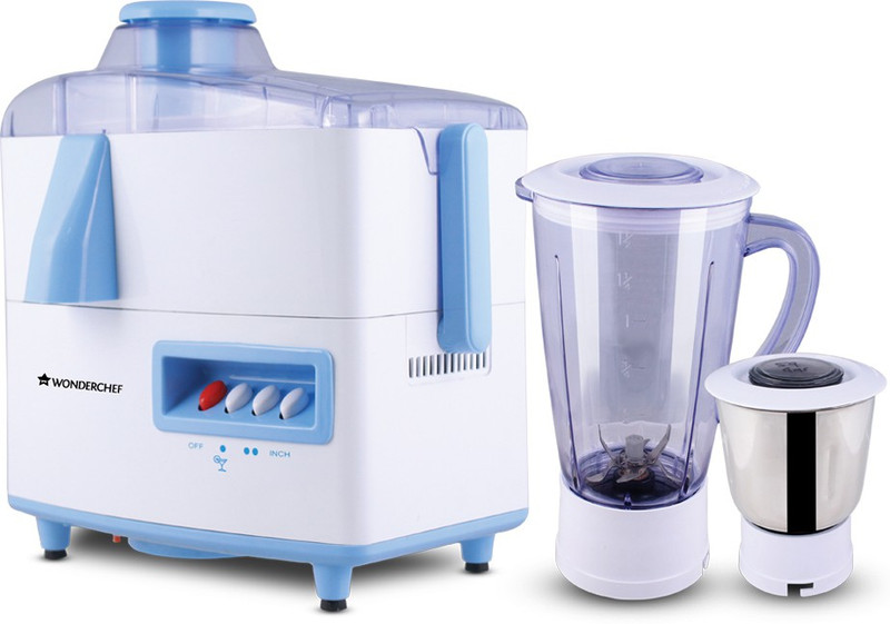 Wonderchef Cortina 500 Juicer Mixer Grinder(Blue, 2 Jars)