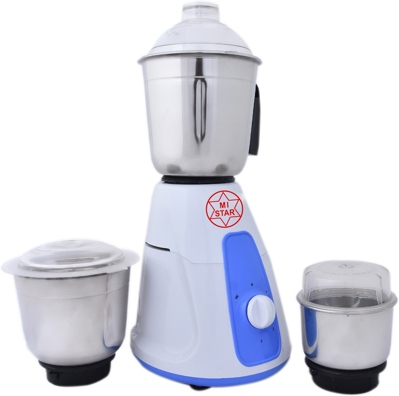mi star mixer grinder juicer MH18H89 500 Mixer Grinder(Multicolor, 3 Jars)