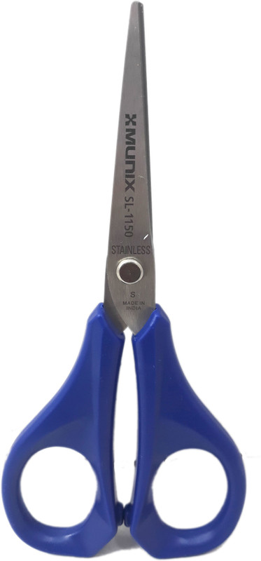 munix Majestic Basket Multipurpose Stainless Steel Home /Office/ School Scissors SL - 1150 Scissors(Set of 1, Silver, Blue)