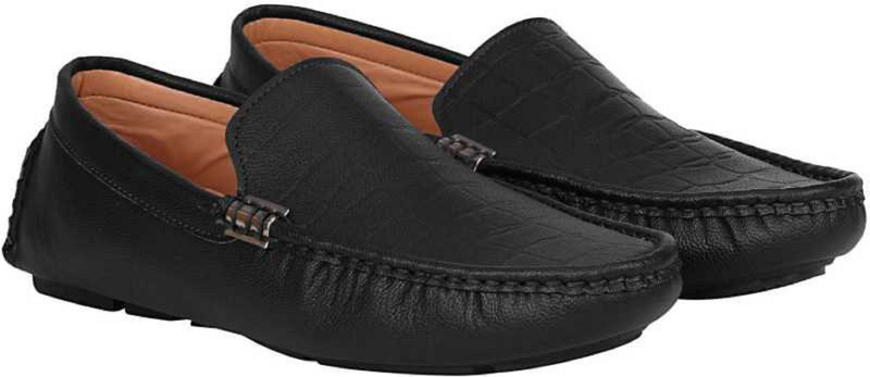 jumpy style Loafers For Men(Black)