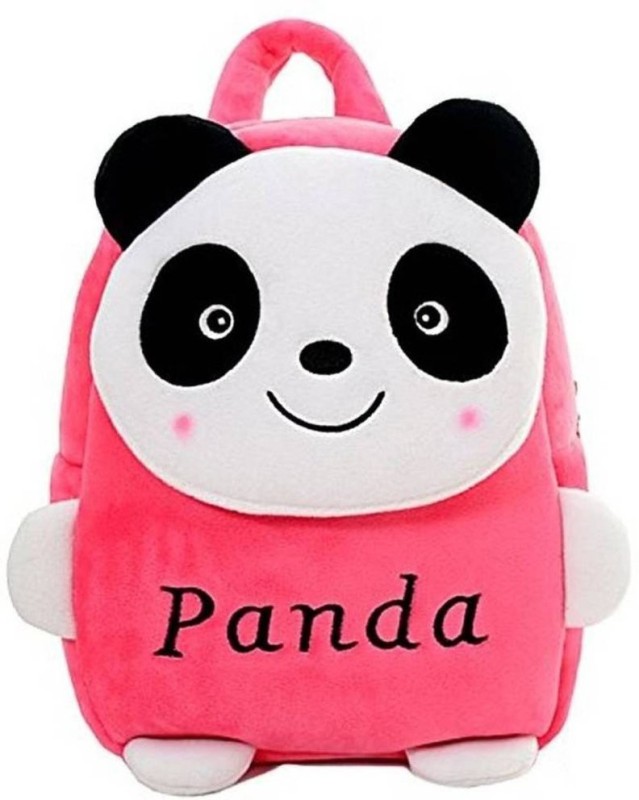 emutz School Bags Age 2 To 6 Kid's Soft Stuffed Duck Bag (Multi color) (Multi Panda)  - 12 cm(Pink)