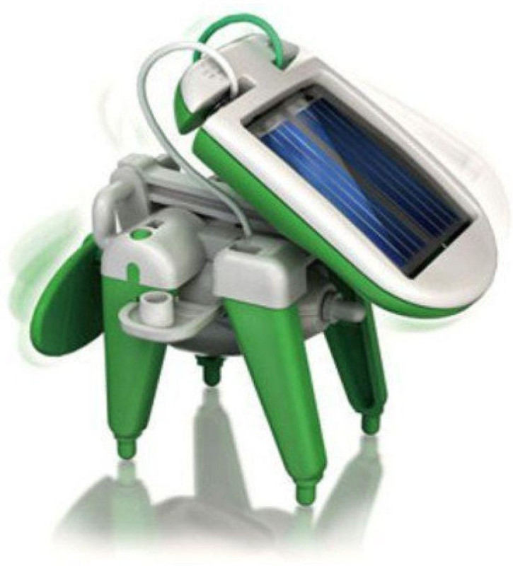 vezol Sunlight White and Green Color Solar 6 In 1 Robotic Kit - Educational Toys for Kids Educational Electronic Hobby Kit