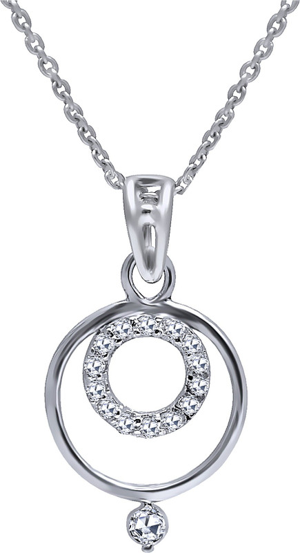 tiara ornaments METAL_SILVER_FASHION_MOON Sterling Silver Swarovski Crystal Silver Pendant Set