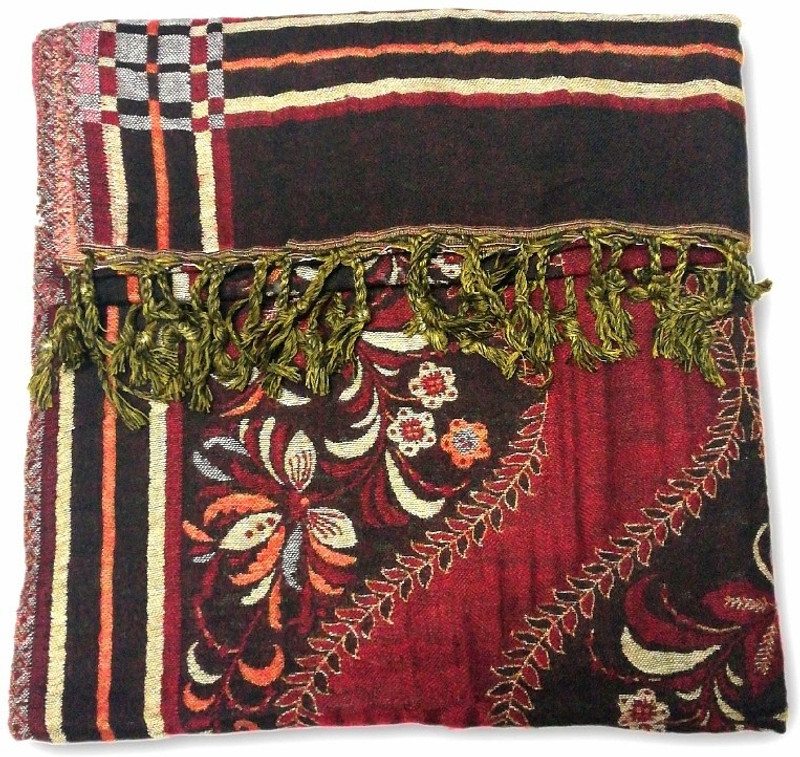 veerjee Pashmina, Poly Cotton Floral Print Women's Shawl(Multicolor)