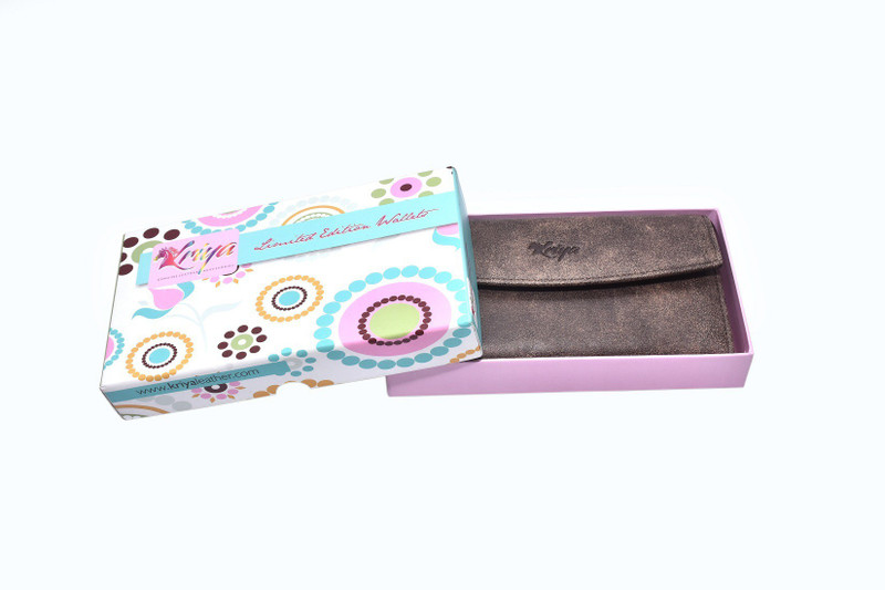 kriya Women Casual Brown Genuine Leather Wallet(8 Card Slots)