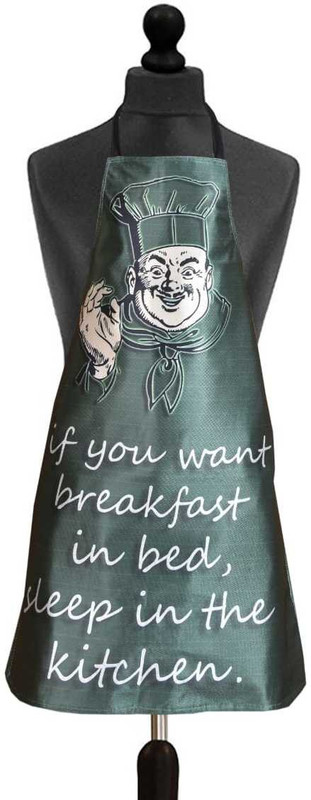 igi Polyester Home Use Apron - Free Size(Dark Green, Single Piece)
