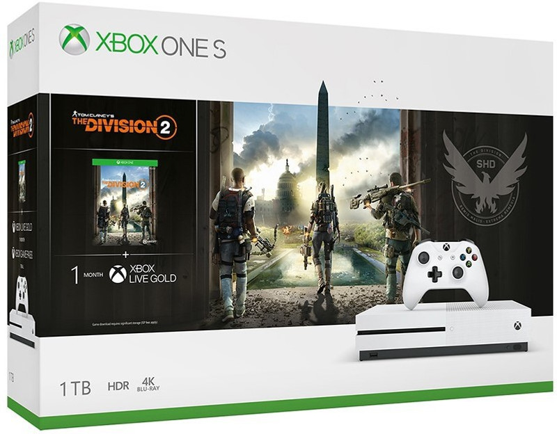 Microsoft Xbox One S 1 TB with Tom Clancy's The Division 2(White)