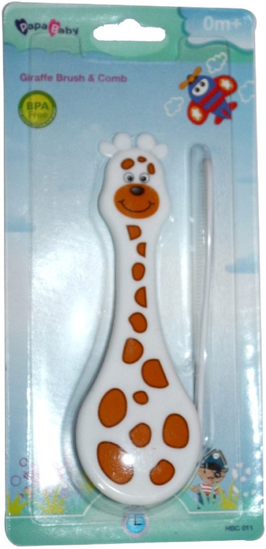 HuddiBABA Baby Comb & Soft Zebra Shape Brush Set For Newborn baby