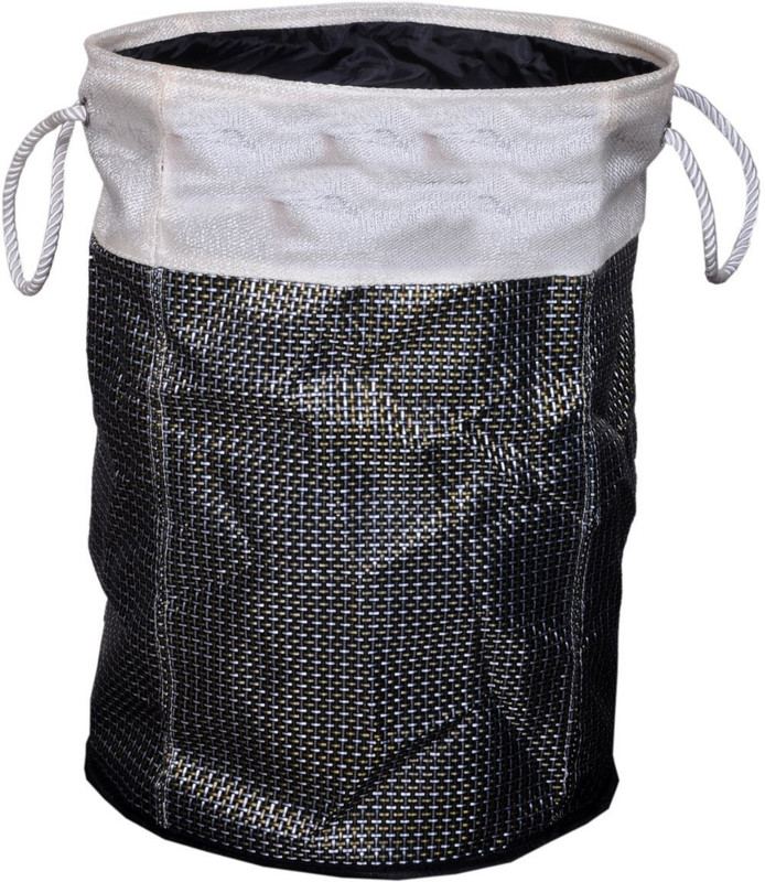 kanha creation 9 L Black Laundry Bag(Jute)
