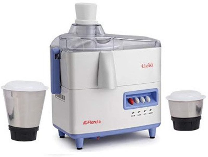Floreta GOLD 550 Juicer Mixer Grinder(White, 2 Jars)