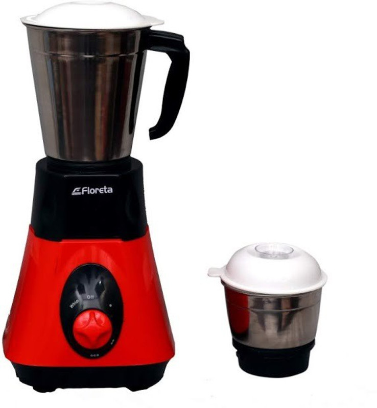 Floreta STAR 500 Mixer Grinder(CHERRY & BLACK COLOUR, 2 Jars)