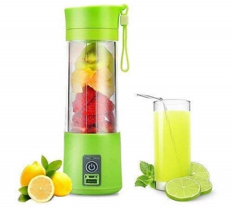 DRENO SINGLE PORTABLE MIXER JUICER 360ML RECHARGABLE 350 Juicer Mixer Grinder(Multicolor, 1 Jar)