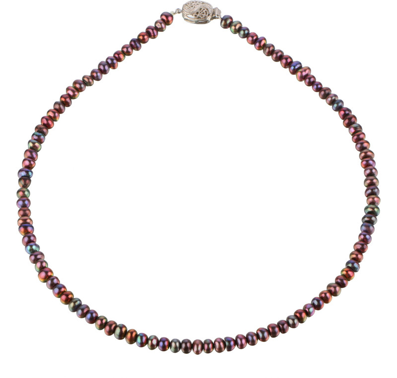 munaa lifestyle NA Pearl Brass Plated Stone Chain